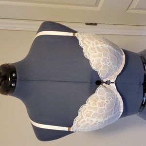 Aerie Real Power Balconette Lightly Lined Lace Bra